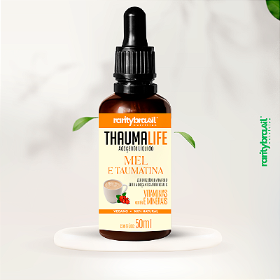 ThaumaLife - Dulcificante de Mesa Liquido - Mel e Taumatina - 50ml