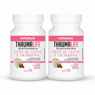 Adoçante de mesa Thaumalife -  Leite de Coco em Pó e Taumatina - 50g