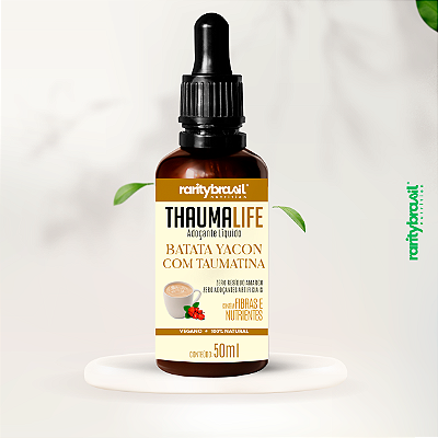 ThaumaLife - Dulcificante Prebiótico de Mesa - Batata Yacon e Taumatina - 50ml