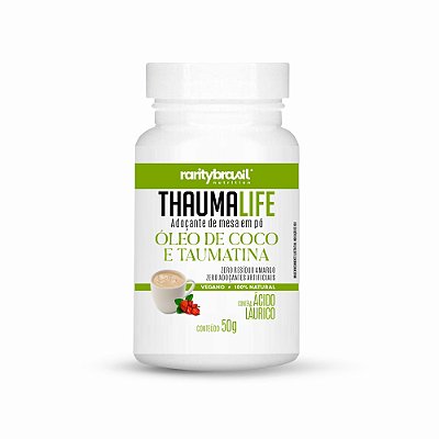 Adoçante de mesa Thaumalife -  Óleo de Coco em Pó e Taumatina - 50g