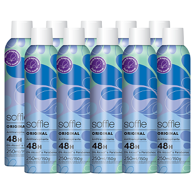 Kit com 10 Desodorantes Antitranspirantes - Soffie Original