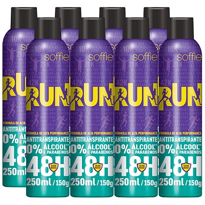 Kit com 8 Desodorantes Antitranspirantes - Soffie RUN