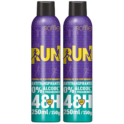 Kit com 2 Desodorantes Antitranspirantes - Soffie RUN