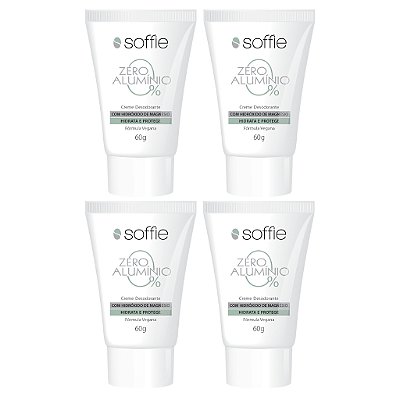 Kit com 4 Desodorantes - Soffie Zero Alumínio