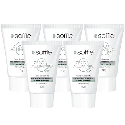 Kit com 5 Desodorantes - Soffie Zero Alumínio