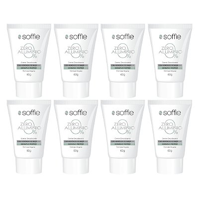 Kit com 8 Desodorantes - Soffie Zero Alumínio