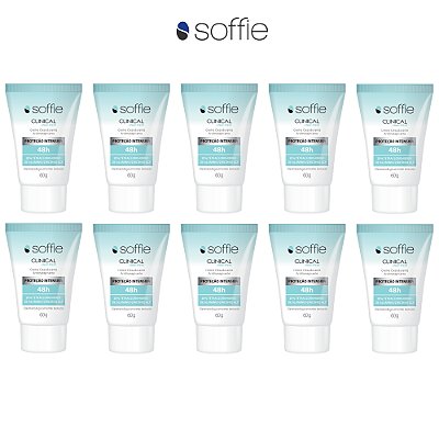 Kit com 10 desodorantes antitranspirantes - Soffie Clinical Clean Fresh 48h