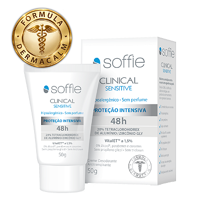 Desodorante Antitranspirante Soffie CLINICAL Sensitive 48h