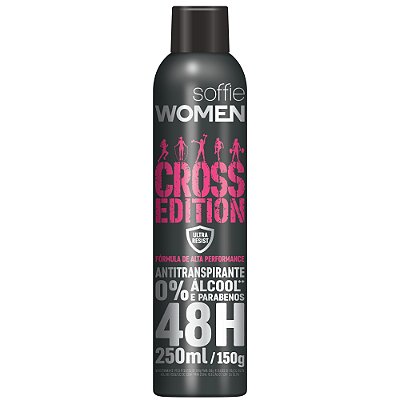 Desodorante Antitranspirante Soffie Cross Edition Women  Aerossol
