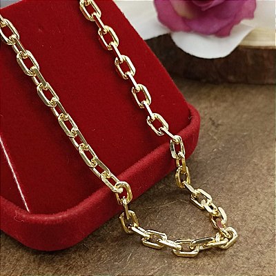 Pulseira Banhada A Ouro De Elo Cartie Curto Bijou Art