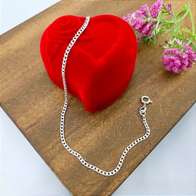 Pulseira De Prata Antialérgica De Elo Fechado Bijou Art