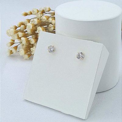 Brinco Banhado A Ouro Com Zircônia Antialérgico Bijou Art