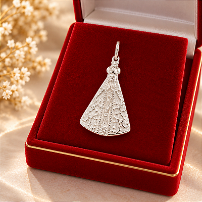 Pingente De Nossa Senhora Aparecida De Prata Bijou Art