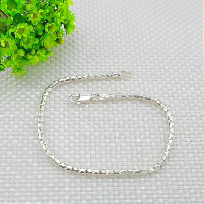 Pulseira De Prata Elo Importado Bijou Art