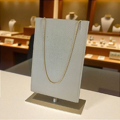 Corrente Banhada a Ouro Elo Cordão Baiano 60 cm Bijou Art