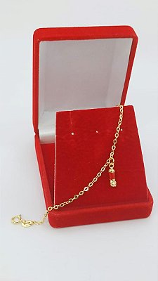 Pulseira Infantil Banhada a Ouro Com Figa Bijou Art