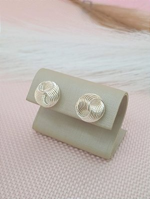 Brinco Feminino Banhado a Prata 925 de Nó Bijou Art