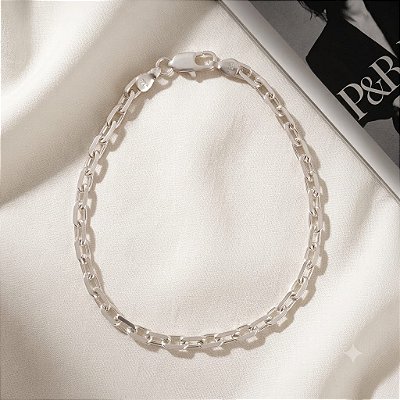 Pulseira De Prata 925 De Elo Cartie Masculina Bijou Art