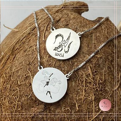 Escapulário de Prata Orixás