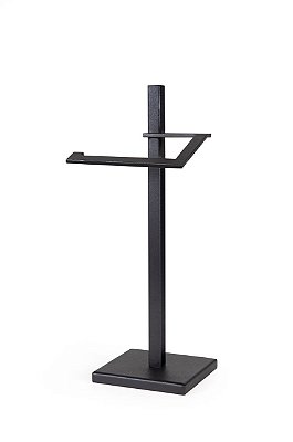 Toalheiro Vertical de bancada Porta Toalha 33cm de altura Aço Inox Black Matte  Stainless