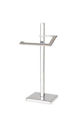 Toalheiro Vertical de bancada Porta Toalhas 33cm de altura Aço Inox Polido Linha Larissa - Stainless LA9931