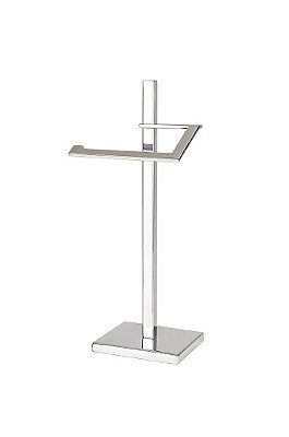 Porta Toalha Lavabo 33cm de altura Aço Inox Polido Linha Larissa - Stainless