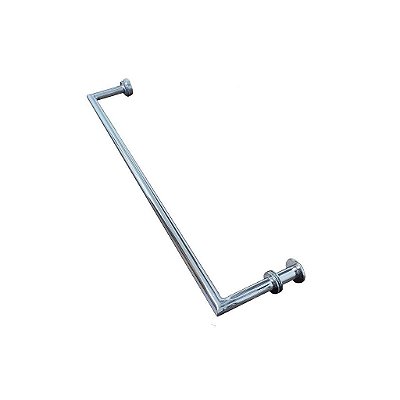 Porta Toalha para box 55cm Aço Inox Polido brilhante Linha Tessalia Stainless