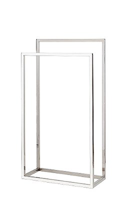 Toalheiro Piso/Chão 95cm Aço Inox 304 Polido Brilhante Linha Larissa Stainless