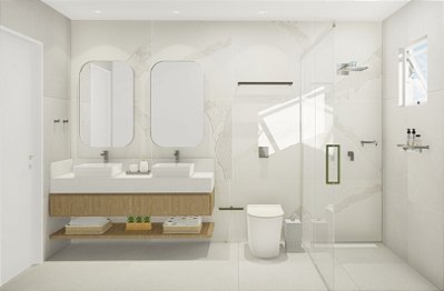Kit de Acessórios Para Banheiro com 4 Peças em Aço Inox Polido Linha Larissa com toalheiro duplo  Stainless
