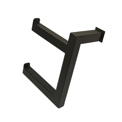 Porta Papel Higiênico de Parede Duplo para Banheiro 15cm em Aço Black Mate Linha Larissa Stainless