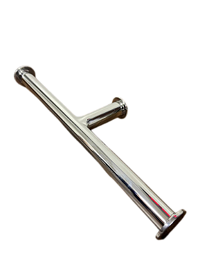 Porta Papel Higiênico de Parede Duplo para Banheiro 27cm Linha Tessália Inox Polido Stainless