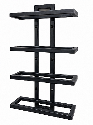 Adega de Parede em aço carbono pintado de preto