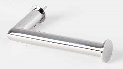 Porta Papel Higiênico Papeleira de Parede Banheiro 13cm em Aço Inox Polido Brilhante Linha Tessália Stainless