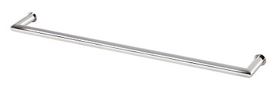 Porta Toalha Toalheiro de Banho de Banheiro 60cm em Aço Inox Polido Brilhante Linha Tessália Stainless