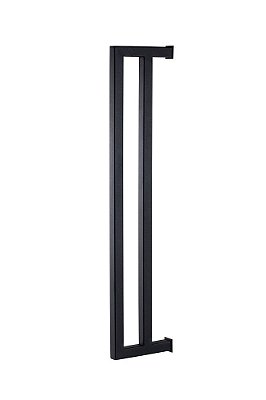 Porta Toalha Banho Banheiro Duplo 60cm em Aço Inox Preto Linha Larissa Stainless