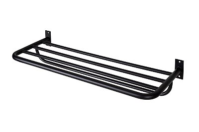 Toalheiro de Banho Banheiro Hotelaria Triplo 63,1cm em Aço Inox Black Matte  Stainless
