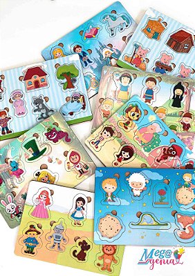 Kit Educativo Brinquedos E Jogos Pegagogicos Temas - Clássicos Infantis