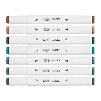 Marcador dual marker evoke c/6 cinza brw