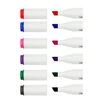 MARCADOR DUAL MARKER EVOKE C/6 CORES BRW DM0601