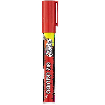 MARCADOR GIZ LIQUIDO 6MM VERMELHO GZ0622 BRW