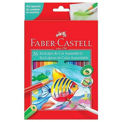 Lápis De Cor 36 Cores Aquarela   Faber Castell 130986