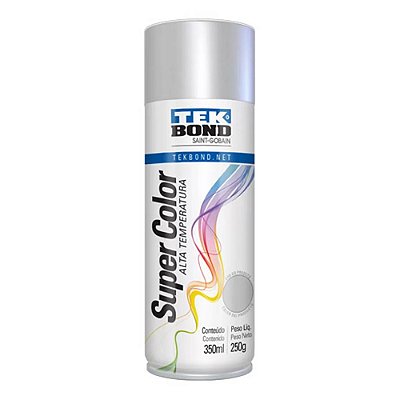 Tinta Spray Super Color Alumínio 350ml Tekbond