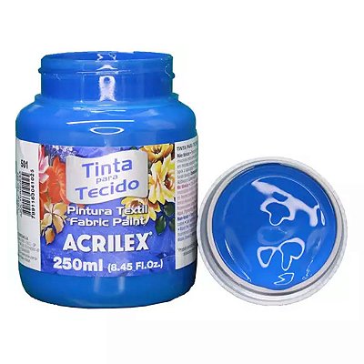 Tinta P/ Tecido 250ml Acrilex Azul Turqueza 501 4125