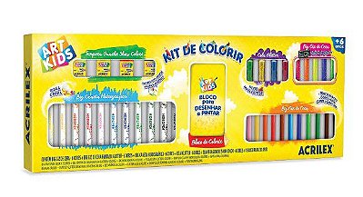 Kit De Colorir Art Kids Acrilex 40060