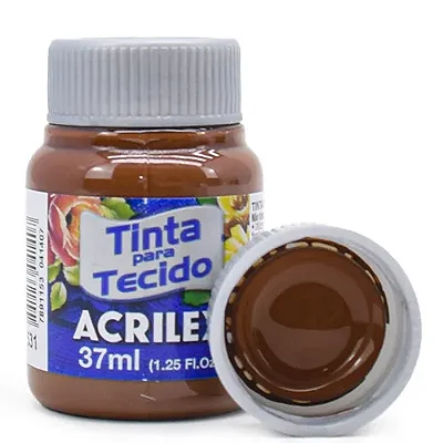 Tinta P/ Tecido 37ml Acrilex Marrom 531