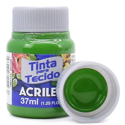 Tinta P/ Tecido 37ml Acrilex Verde Musgo 513