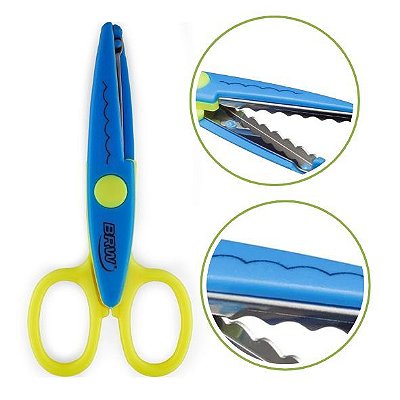 Tesoura picotar onda 13cm te1003 brw