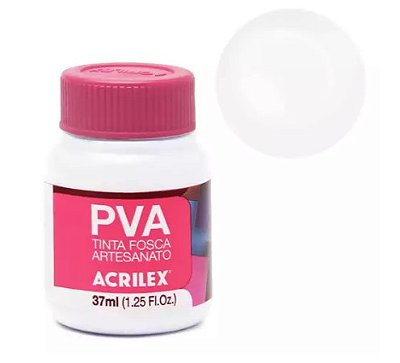 Tinta Pva 37ml Branco 519 Acrilex 3240