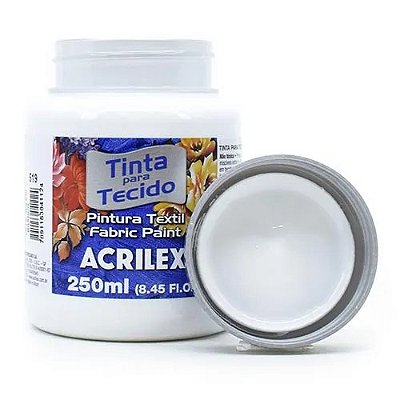 Tinta P/ Tecido 250ml Acrilex Branco 519 4125