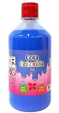 Cola Colorida Make + 500g Azul 6234